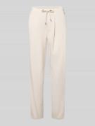 monari Sweatpants mit französischen Eingrifftaschen in Ecru, Größe 34