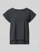 Raffaello Rossi T-Shirt mit Rundhalsausschnitt in Dunkelgrau, Größe 34