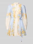 Forever New Cocktailkleid mit Bindegürtel Modell 'Shannah' in Hellblau...