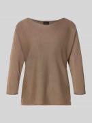 s.Oliver BLACK LABEL Relaxed Fit Strickpullover aus Viskose-Mix mit Gl...