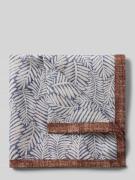 Verugia Einstecktuch mit Seiden-Anteil Modell 'Plant' in Blau, Größe 1