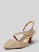 Marco Tozzi Pumps mit Riemchen in Gold, Größe 36