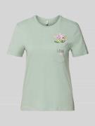 Only Regular Fit T-Shirt aus reiner Bio-Baumwolle Modell 'POLLY' in Sc...