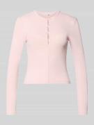 Only Slim Fit Langarmshirt aus Baumwoll-Mix Modell 'FEMKE' in Rosa, Gr...
