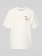 Only Regular Fit T-Shirt aus reiner Baumwolle Modell 'VIVVI' in Weiss,...