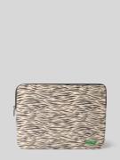 WOUF Laptop-Tasche mit Allover-Animal-Print Modell 'Zebra' in Ecru, Gr...