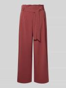 Only Regular Fit Bundfaltenhose aus Viskose-Mix Modell 'MARSA' in Rost...