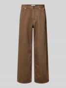 Wood Wood Jeans mit Eingrifftaschen Modell 'Type 3' in Dunkelbraun, Gr...