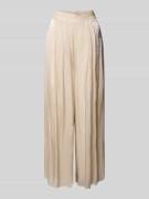 Rinascimento Wide Leg Hose aus fließendem Stoff mit elastischem Bund i...