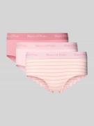 Marc O'Polo Slim Fit Panty aus Baumwoll-Mix im 3er-Pack in Rosa, Größe...