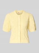 Levi's® Regular Fit Cardigan aus Baumwoll-Mix in Pastellgelb, Größe M