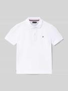 Tommy Hilfiger Teens Poloshirt aus reiner Baumwolle in Weiss, Größe 12...
