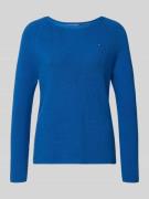 Tommy Hilfiger Regular Fit Strickpullover aus reiner Baumwolle in Roya...