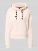 BOSS Regular Fit Hoodie mit Logo-Detail in Rosa, Größe L