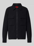 HUGO Regular Fit Overjacket aus Baumwoll-Mix Mondall 'ESELIO' in Black...