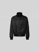 MM6 Maison Margiela Regular Fit Bomberjacke mit Stehkragen in Black, G...