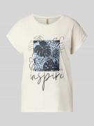 Soyaconcept T-Shirt mit fixiertem Ärmelaufschlag Modell 'RINA' in Mari...