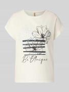 Soyaconcept T-Shirt mit fixiertem Ärmelaufschlag Modell 'RINA' in Mari...