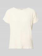 s.Oliver RED LABEL Relaxed Fit T-Shirt mit Strukturmuster in Weiss, Gr...