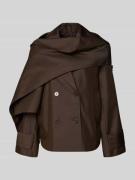 Copenhagen Muse Jacke mit Reverskragen Modell '' in Schoko, Größe L