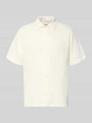 Jack & Jones Regular Fit Freizeithemd mit Kentkragen in Offwhite, Größ...