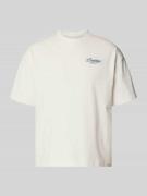 PROHIBITED T-Shirt mit rückseitigem Print Modell 'Cyclists Tee' in Off...