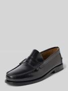 Henry Stevens Loafers aus Leder Modell 'Hunter' in Black, Größe 41