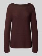 Marc O'Polo Regular Fit Strickpullover aus reiner Baumwolle in Bordeau...