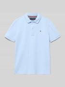 Tommy Hilfiger Teens Regular Fit Poloshirt aus reiner Baumwolle in Ble...
