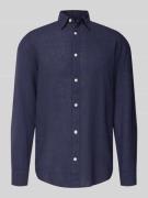 Only & Sons Slim Fit Freizeithemd aus Baumwoll-Leinen-Mix Modell 'CAID...