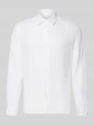 CK Calvin Klein Regular Fit Freizeithemd aus Leinen-Lyocell-Mix in Wei...