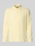 CK Calvin Klein Regular Fit Freizeithemd aus Leinen-Lyocell-Mix in Hel...