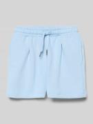 Garcia Regular Fit Sweatshorts mit Logo-Patch in Bleu, Größe 140