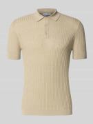 Antony Morato Slim Fit Poloshirt aus Viskose-Mix in Beige, Größe L