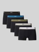 BOSS Slim Fit Trunks aus Baumwoll-Mix im 5er-Pack Modell 5P ESSENTIAL'...