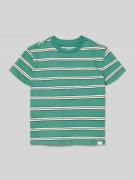 GAP Regular Fit T-Shirt mit Logo-Detail in Khaki, Größe 128