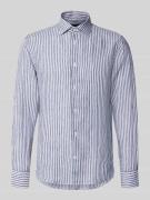 Matinique Modern Fit Freizeithemd aus Leinen mit Kentkragen in Marine,...