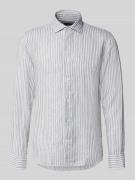 Matinique Modern Fit Freizeithemd aus Leinen mit Kentkragen in Beige, ...