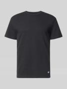 Tommy Jeans Regular Fit T-Shirt aus Baumwoll-Mix in Black, Größe L