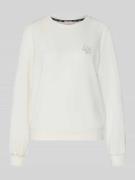 LIU JO SPORT Sweatshirt aus Modal-Mix mit Rundhalsausschnitt in Offwhi...