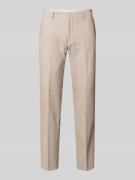 s.Oliver BLACK LABEL Regular Fit Anzughose mit Leinen-Anteil in Beige,...