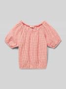 Garcia Bluse mit elastischem Bund in Hellrot, Größe 140