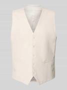 HECHTER PARIS Regular Fit Weste mit Viskose-Anteil in Offwhite, Größe ...