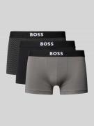 BOSS Trunks aus Baumwoll-Mix im 3er-Pack in Black, Größe L