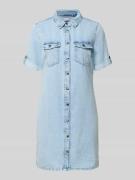 Vero Moda Tailliertes Jeanskleid aus Baumwoll-Mix in Jeansblau, Größe ...