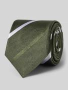 OLYMP Seidenkrawatte aus reine Krawatte mit Logo-Patch (6,5 cm) in Gru...