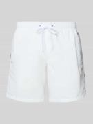 Sundek Badehose mit elastischem Bund Modell 'UNI SHORTS NEON' in Weiss...