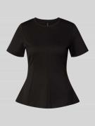 Vero Moda Shaped Fit T-Shirt mit Viskose-Anteil Modell 'ABBY' in Black...