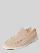 Henry Stevens Loafers aus Leder Modell 'Elia' in Beige, Größe 41