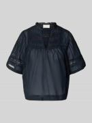 Neo Noir Blusenshirt mit V-Ausschnitt Modell 'Siama' in Marine, Größe ...